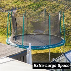Round Trampoline Safety Net Replacement – Weather Resistant, Breathable, Double