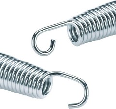 16 Pack Heavy Duty Trampoline Springs 5.5-7 Inch with Stainless Steel T-Hook