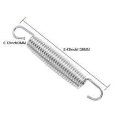 40 Pack Heavy Duty 5.5” Galvanized Steel Trampoline Springs with T Hook – Outdoo