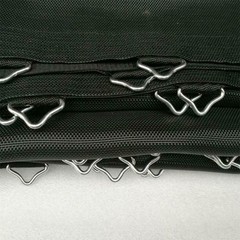 30Pcs Wear Resistant Trampoline Parts Silver Galvanized Steel Triangle Buckles