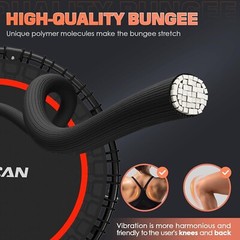 450LBS Foldable Mini Trampoline, 40″ Fitness Trampoline with Durable Bungees