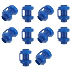 10Pcs Reusable Plastic Trampoline Pole Tops Covers Blue Enclosure Protectors