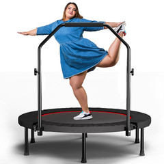 40-inch foldable trampoline with handle – high-grade – elastic – black