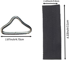 20 Pcs Replacement Trampoline Triangle Buckle, Strength Trampoline Triangle Ring