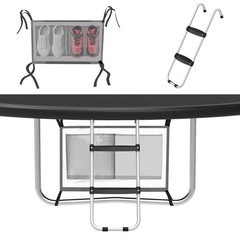 Gardenature Trampoline Ladder, 2 Steps with Wide Step, Trampoline Steps with …