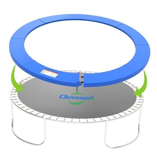 Trampoline Pad, 10FT 14FT Trampoline Replacement Safety Pad, 12FT Blue
