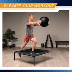 40-Inch Square Cardio Rebounder Trampoline (TPL-41SQ) – Stable Steel Frame for H