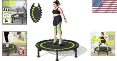 40″/48″ Trampoline, 440lbs Capacity – Perfect For Home Workouts