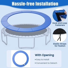 14FT Trampoline Spring Cover Universal Trampoline Replacement Pad w/Split Design