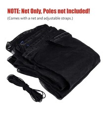 Cliselda Trampoline Replacement Safety Net for 6 Straight Poles Round Frame