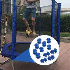 12Pcs Blue Plastic Trampoline Rod Protectors Durable Replacement Accessories