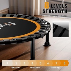 Indoor Outdoor Fitness Trampoline Mini Foldable Exercise Equipment Weight Loss