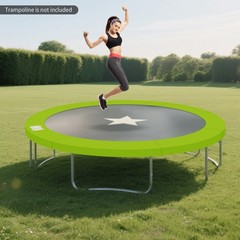 12 Ft Trampoline Spring Cover Green Trampoline Replacement Safety Pad Round