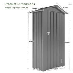Campcraft High Quality Galvanized Iron Sheet, Equipped with A Solid Lock System
