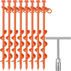 Zhengmy Giant Skeleton Accessories Ground Anchors Screw In, 12 Inch High Wind He
