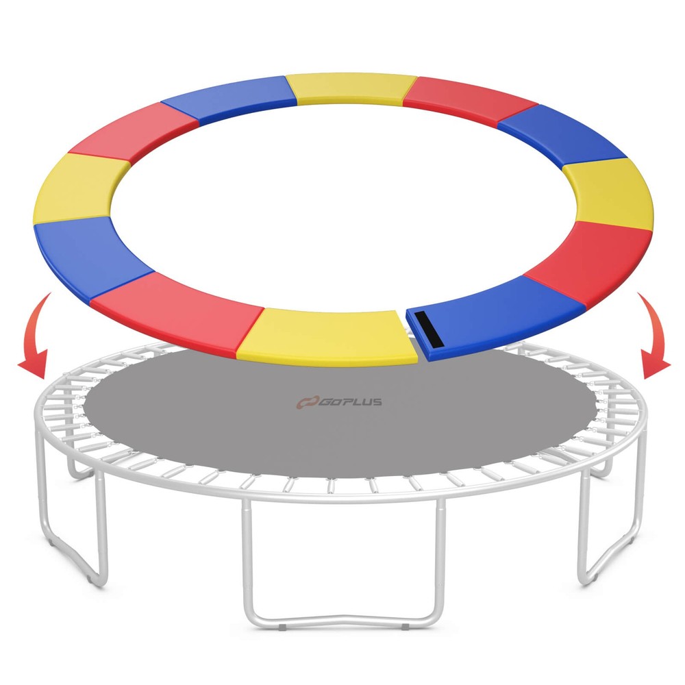 15FT Trampoline Spring Cover Universal Trampoline Replacement Pad w/Split Design