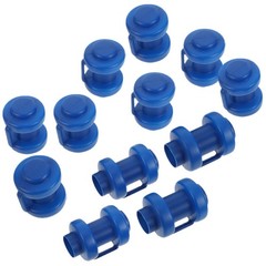 12Pcs Blue Plastic Trampoline Rod Protectors Durable Replacement Accessories