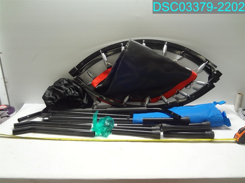 40″ Mini Rebounder Trampoline Foldable Fitness Gym Workout Exercise Handrail