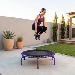 JumpSport 44″ PRO Fitness Trampoline, Model 550 Exercise Rebounder, Purple