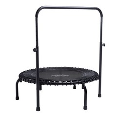 JumpSport 350i 39″ Fitness Trampoline and Handle Bar with 30 Adjustable Bungees