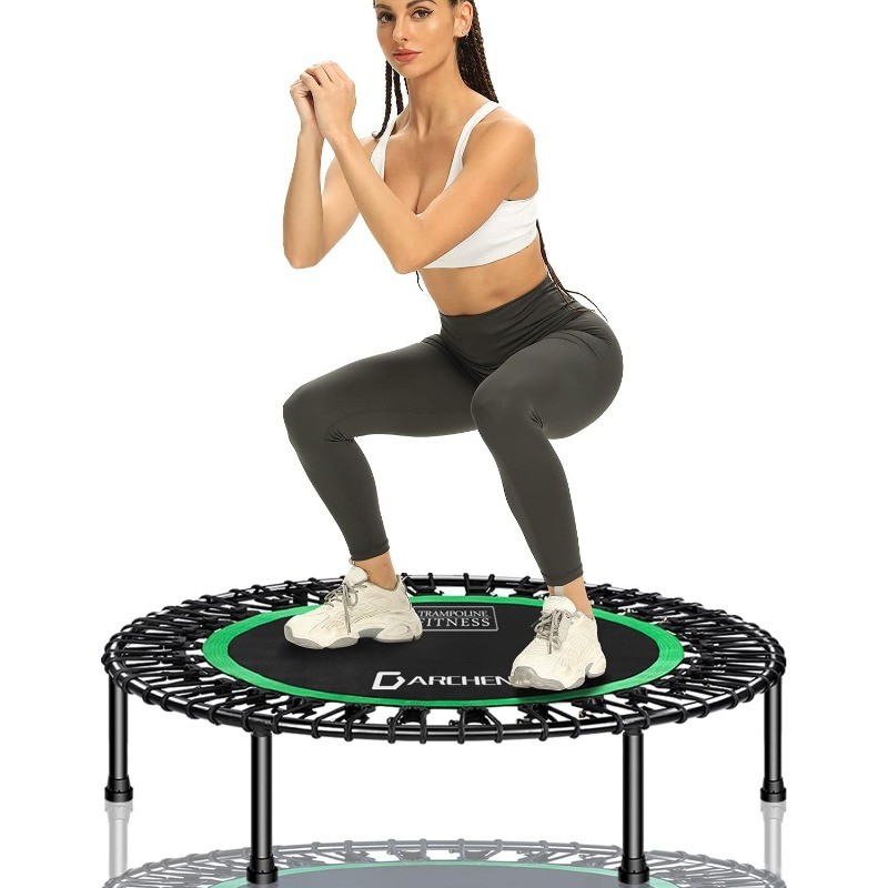 450 lbs Mini Trampoline Adults Indoor Small Rebounder Exercise Trampoline