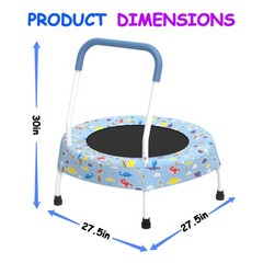 28inch Toddler Trampoline for Kids 1 Year Plus with Handle
