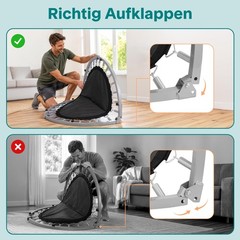 Serenelife 40 Foldable – For Kids Adults Exercise Rebounder Foam