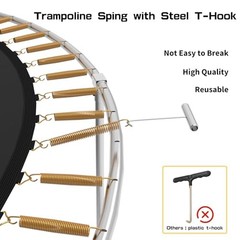 3.5″, 5.5″, 6.5″, 7″ Trampoline Springs with Free T-Hooks, 7.0inch 20