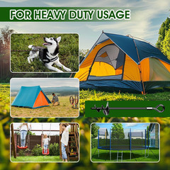 Ground Anchors, Heavy Duty Swing Set Anchors, Spiral Earth Anchor for Trampoline