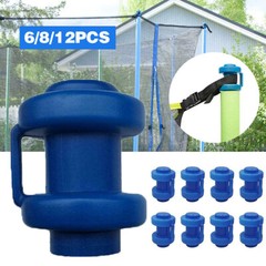 6/8/12X Trampoline Protective Cover Cap Trampoline Enclosure Pole Top Caps