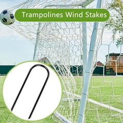 8Pcs Trampolines Wind Stakes, 12 Inch Landscape Staples, Heavy Duty Trampolin…