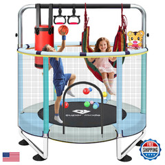 Py Super Mode 55 Trampoline For Kids Enclosure Toddler Trampoline Adjustable