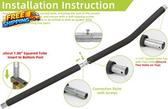 Trampoline Poles Replacement for Skywalker or Jumpzylla,Galvanized Trampoline En