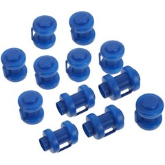 12Pcs Blue Plastic Trampoline Rod Protectors Durable Replacement Accessories
