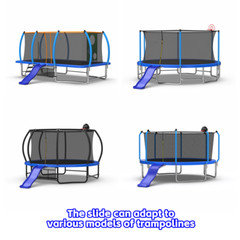Universal Plastic Trampoline Slide Blue for children 3+ years old