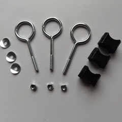 4Pcs Reusable Trampoline Screws Silver Professional Outdoor Fixing Accessories
