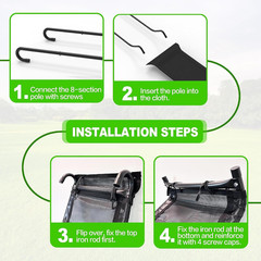 Trampoline Slide, 10FT 12FT 14FT 15FT 16FT Trampoline Universal Outdoor Slides,