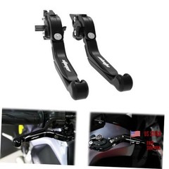 Extendable Foldable Motorcycle Brake Clutch Levers, Fit for Boneville Black