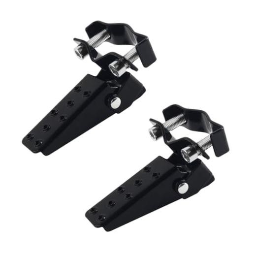 2PCS Foldable Motorcycle Foot Pegs,2026 Upgraded Clamp-On Motorcycle Foot