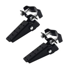 2PCS Foldable Motorcycle Foot Pegs,2026 Upgraded Clamp-On Motorcycle Foot