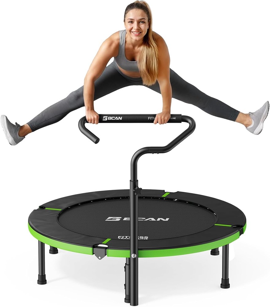 BCAN 40-48 Inch Foldable Mini Trampoline Max Load 440lb