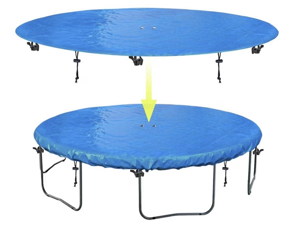 Trampoline Cover- 10Ft Trampoline Protective Cover, Easy to Install (Blue)