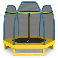 Indoor Outdoor Kids Jumping Exercise Recreational Bounce Trampoline w/Enclosure