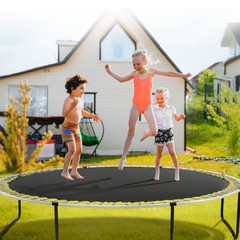 VEVOR Replacement Trampoline Mat Fits 12ft Frame 72 V-Rings 5.5″ Spring Length