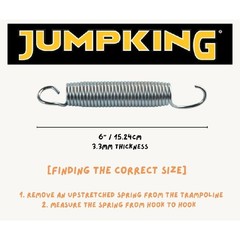 Heavy Duty Trampoline Springs 6 Inch Stainless Steel Set of 20 W/ Pulling Tool
