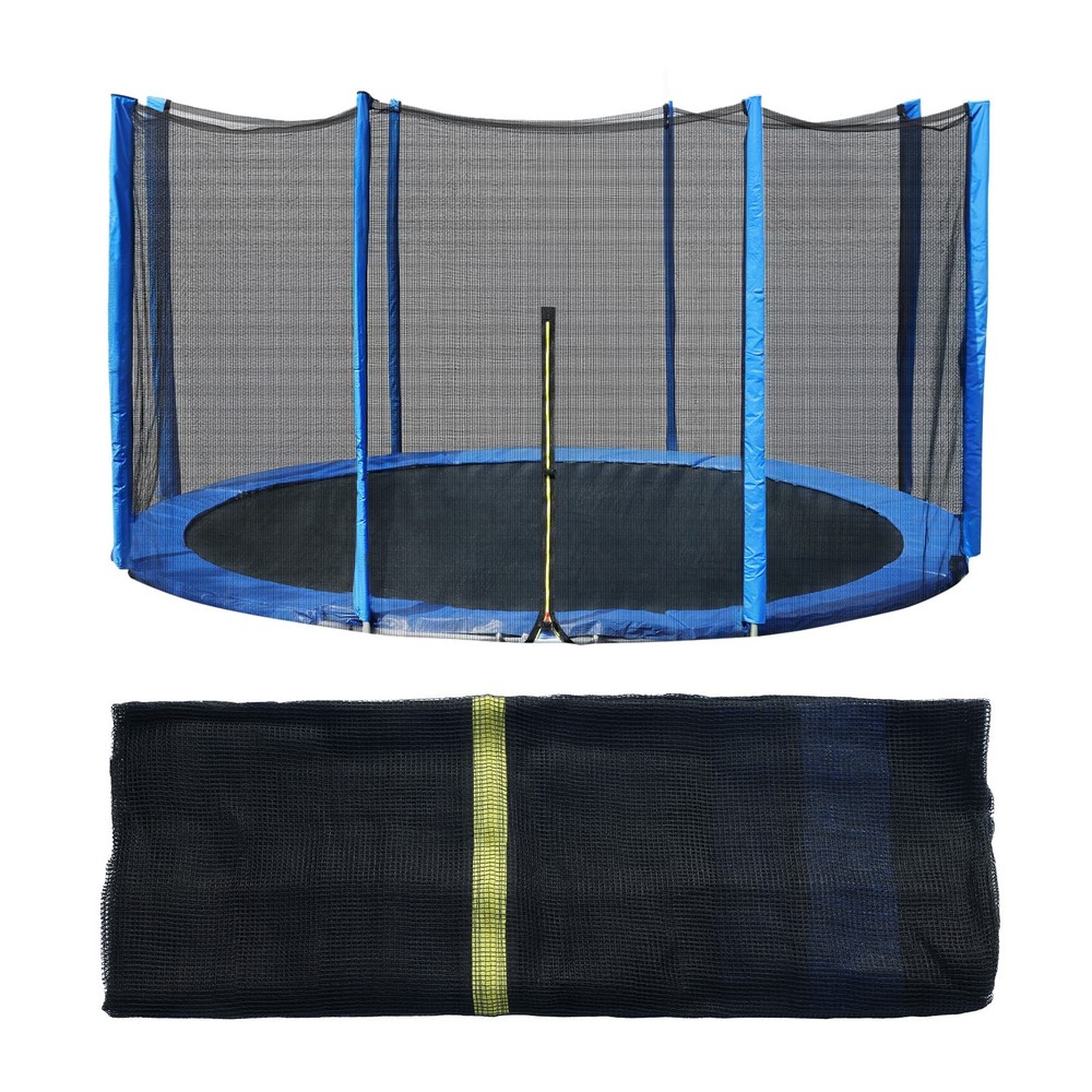 12FT/15FT Trampoline Replacement Net Protection Safety Enclosure Net – Blue