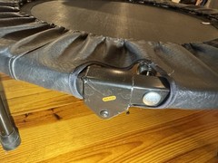 Cellerciser® Tri-fold Rebounder David Hall W/Rolling Case Portable Trampoline