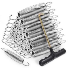 72 Heavy Duty Trampoline Springs Replacement Set – 72 Pieces T-Hook Stainless St
