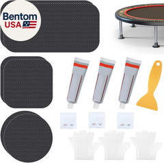 Trampoline Patch Repair Kit 3 Sizes Patches | Repair Trampoline Mat Tear or Hole