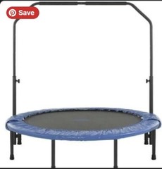 turbo Portable Foldable Trampoline 40 inch Mini Rebounder with removable handle